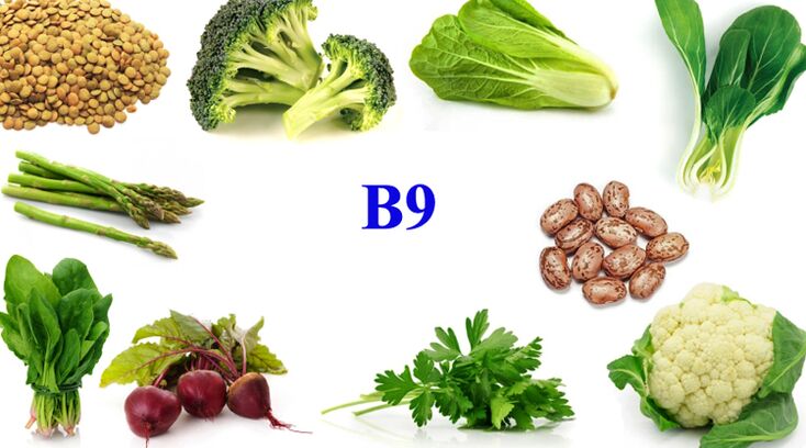 vitamin B9 in the product for potency